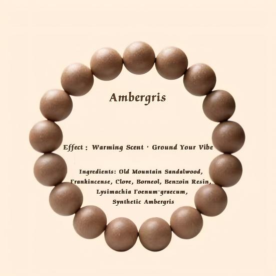 Traditional Chinese Herbal Incense Beads, Natural Handcrafted Aroma Bracelet