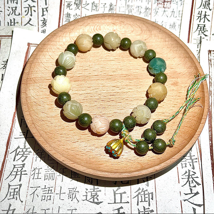 财神莲花菩提中药手串