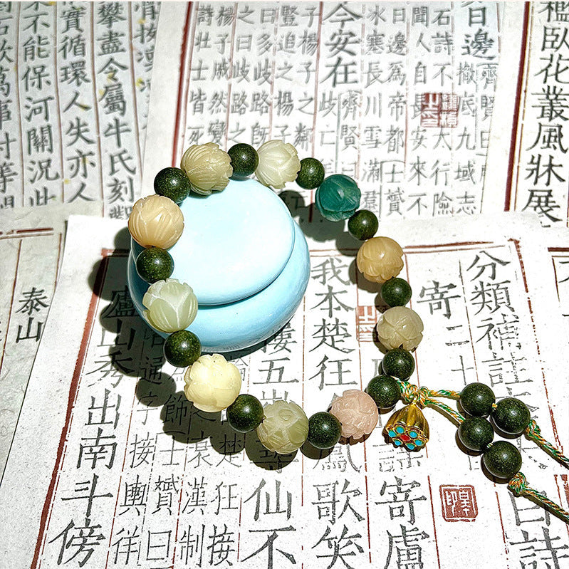 财神莲花菩提中药手串