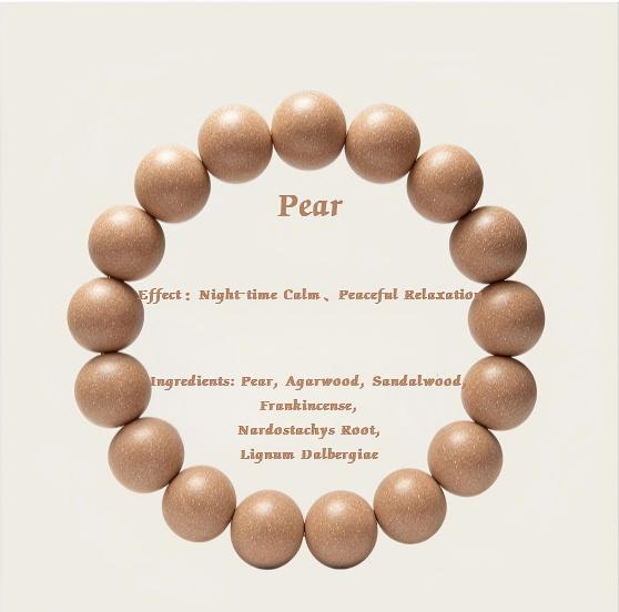 Traditional Chinese Herbal Incense Beads, Natural Handcrafted Aroma Bracelet