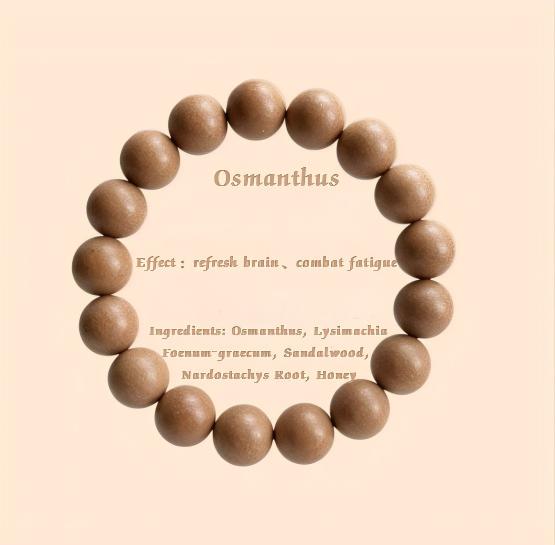 Traditional Chinese Herbal Incense Beads, Natural Handcrafted Aroma Bracelet