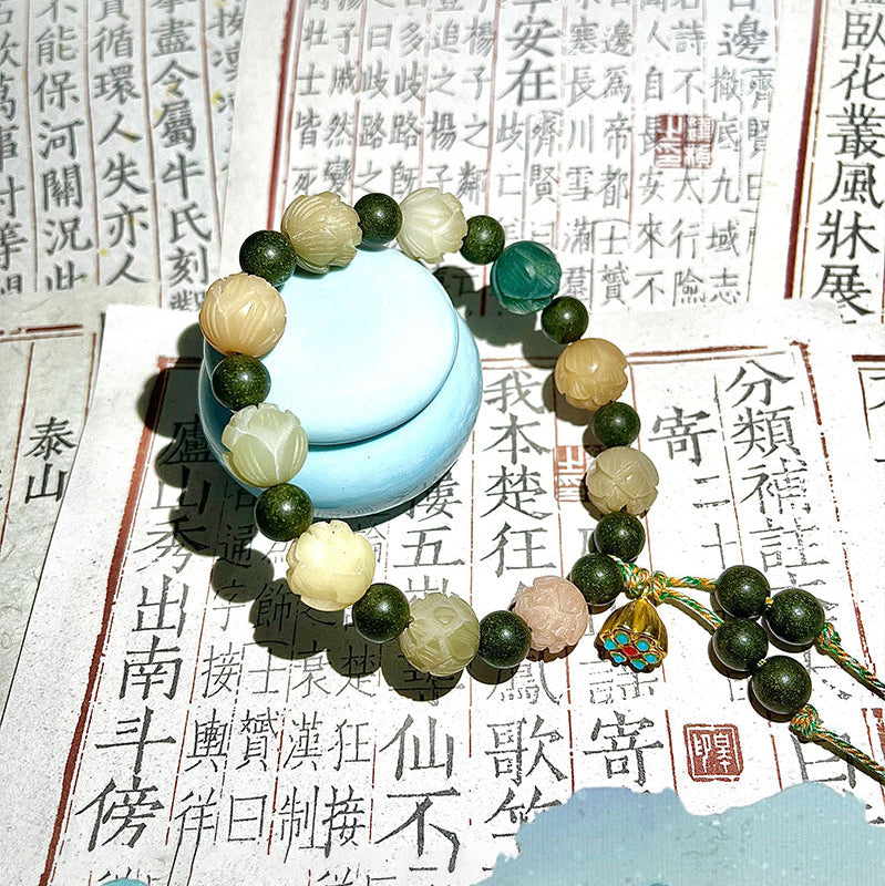 财神莲花菩提中药手串