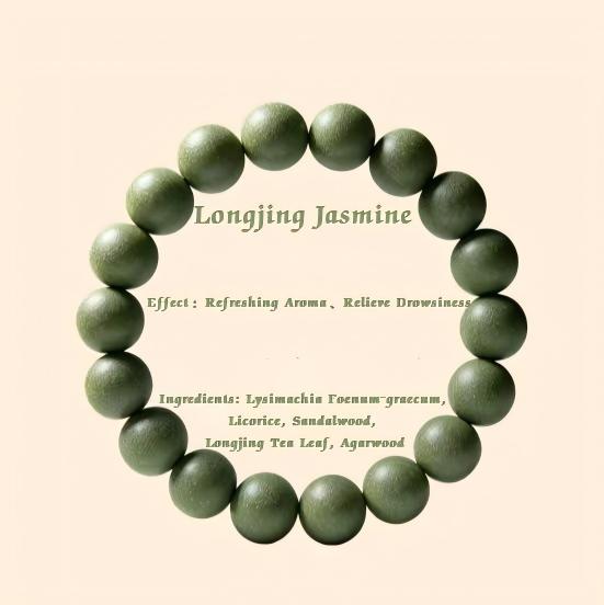 Traditional Chinese Herbal Incense Beads, Natural Handcrafted Aroma Bracelet