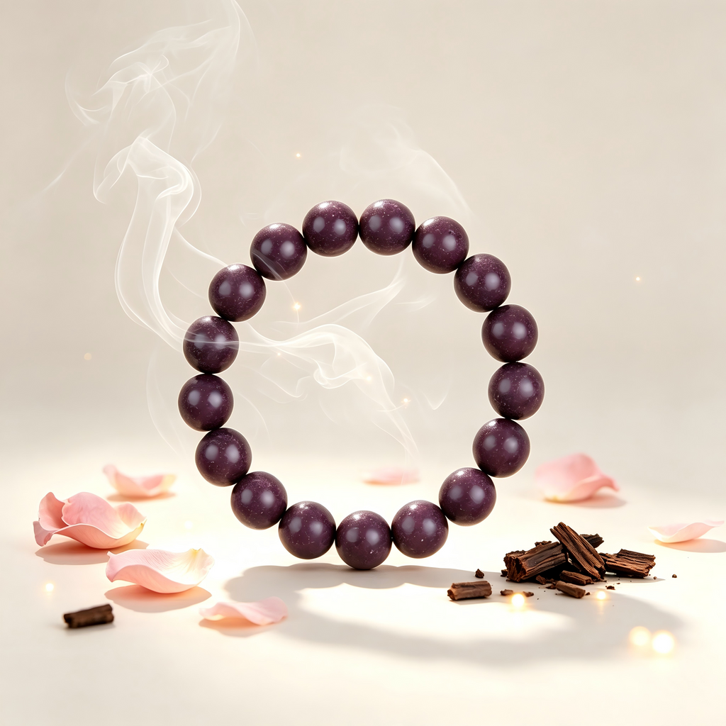 Rose & Sandalwood Aromatherapy Herbal Bead Bracelet