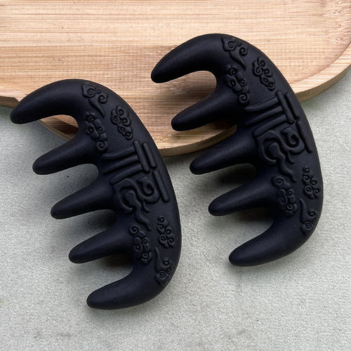Fu & Cloud Carved Natural Herb Meridian Comb
