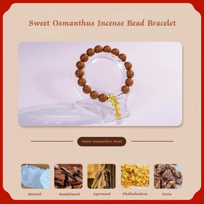 Osmanthus Scent Herbal Incense Bead Bracelet