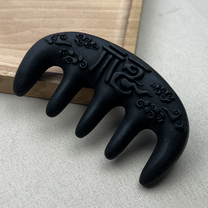 Fu & Cloud Carved Natural Herb Meridian Comb