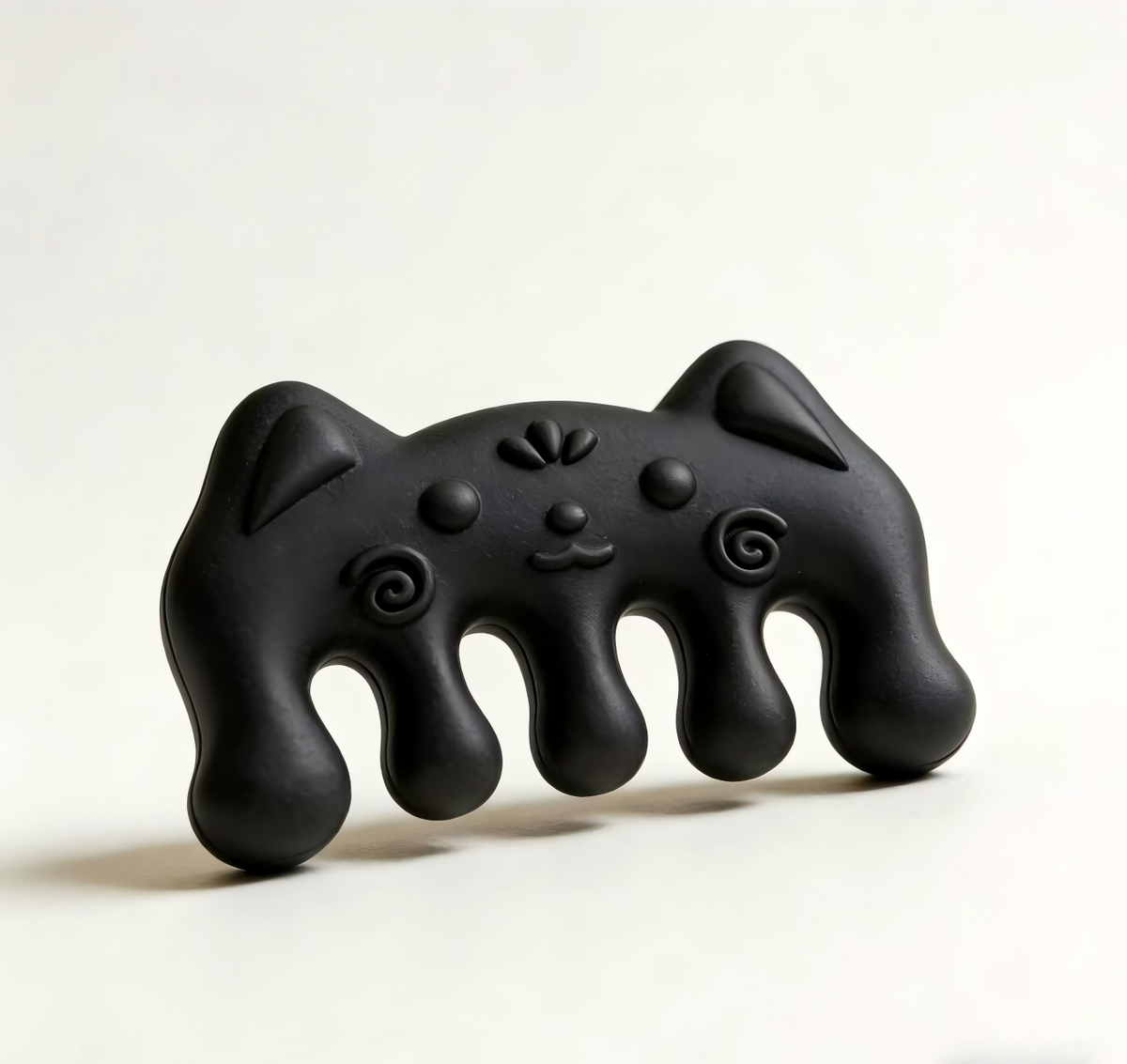 Black Cat Shape Meridian Massage Comb