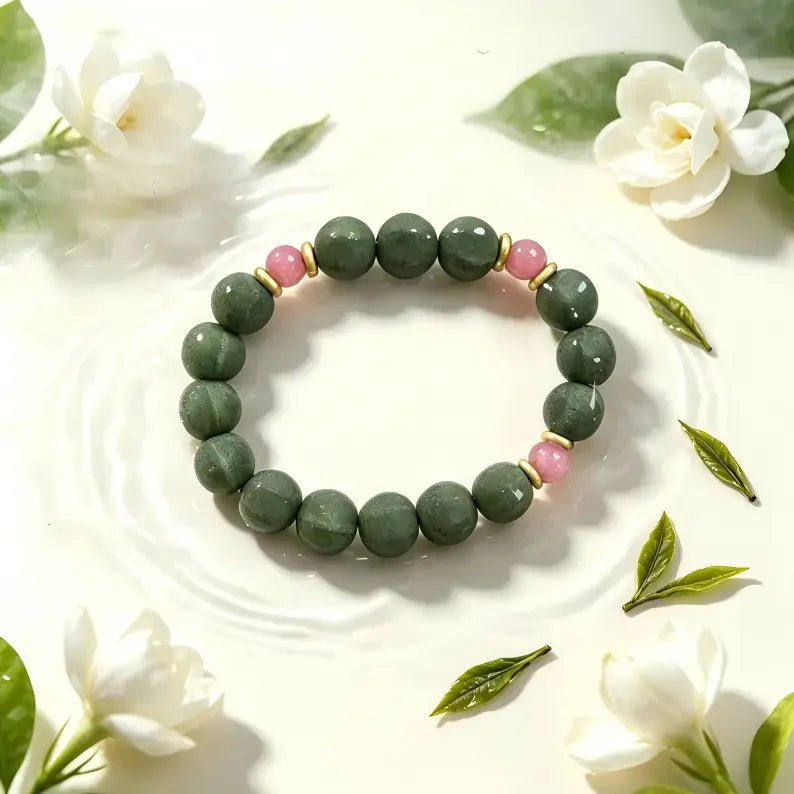 Longjing Tea Gardenia Agarwood Aroma Bracelet 