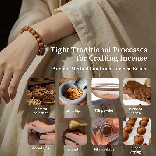 Gardenia Scented Incense Bead Bracelet