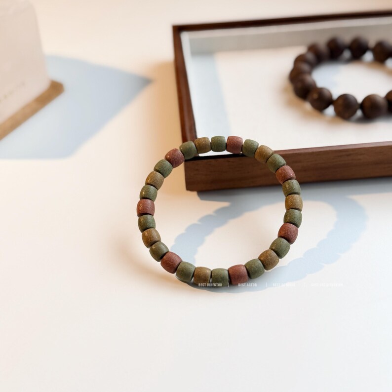 Herbal Incense Barrel Bead Bracelet