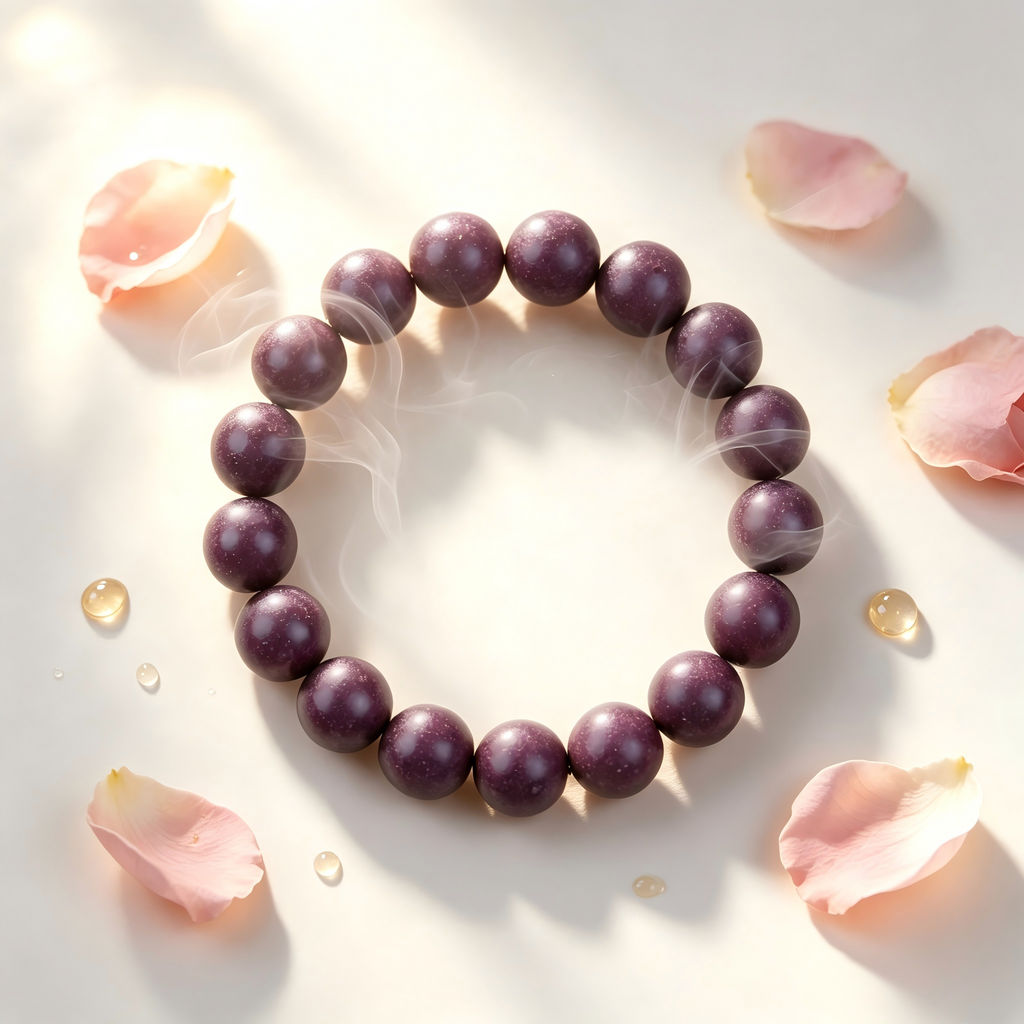 Rose & Sandalwood Aromatherapy Herbal Bead Bracelet