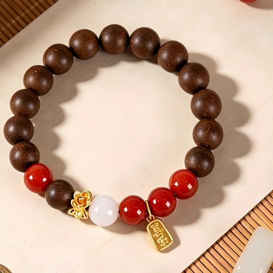 Handmade Botanical Incense Bead Bracelet