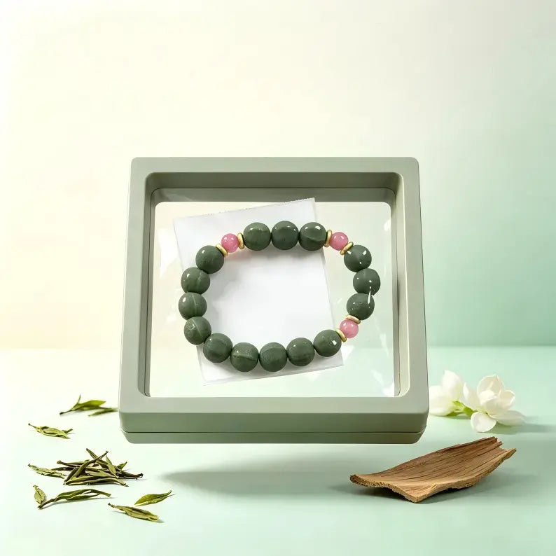 Longjing Tea Gardenia Agarwood Aroma Bracelet 