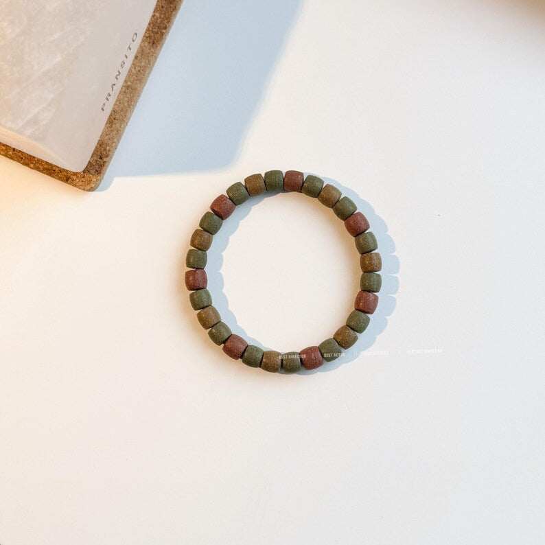 Herbal Incense Barrel Bead Bracelet