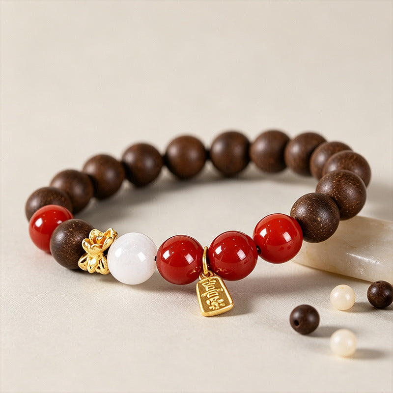 Handmade Botanical Incense Bead Bracelet