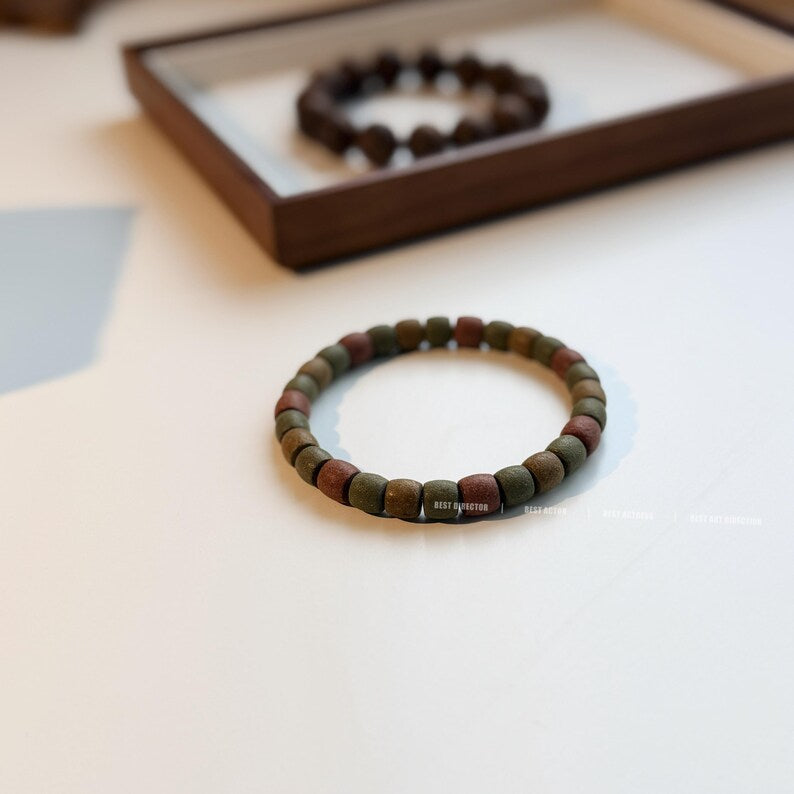 Herbal Incense Barrel Bead Bracelet